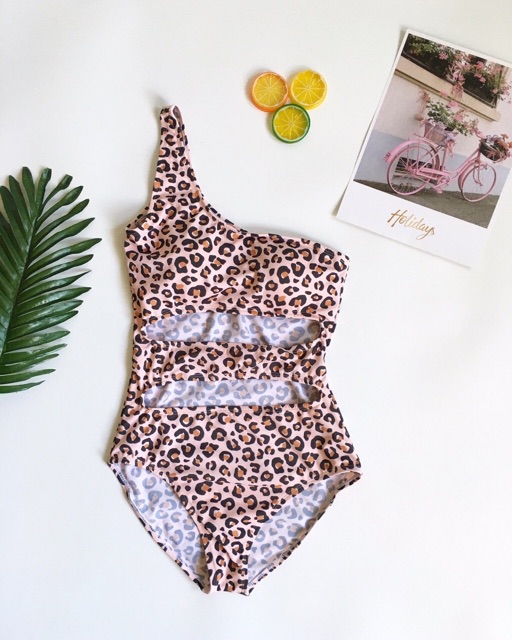 Đồ bơi nữ bikini hoạ tiết beo hở bạo