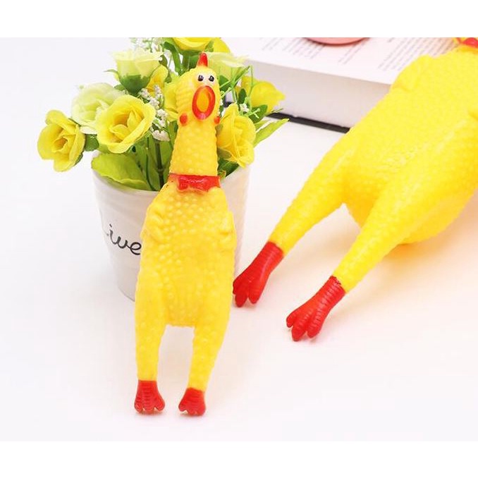 GÀ BÓP Biết Kêu Shrilling Chicken, Phát Ra La Hét Tiếng Gà Ngộ Nghĩnh - Đồ Chơi Cho Chó Mèo