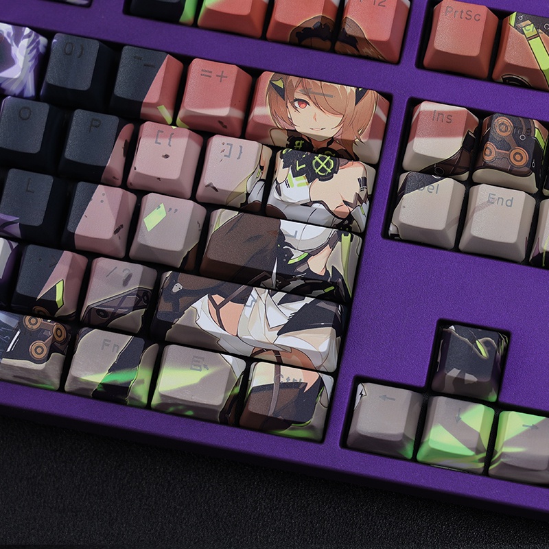 Rita Rossweisse Keycaps OEM Profile Honkai Impact 3 Anime PBT Dye Sub Bàn phím cơ RGB Keycap