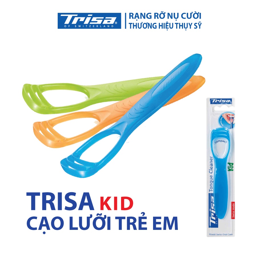 Dụng Cụ Cạo Lưỡi Trẻ Em Trisa Kid