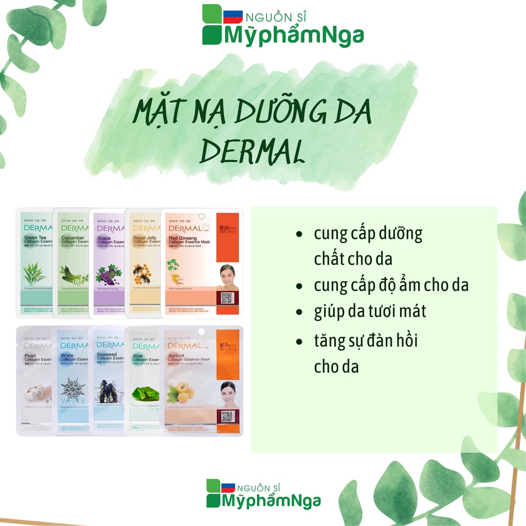 MẶT NẠ DƯỠNG DA DERMAL HÀN QUỐC