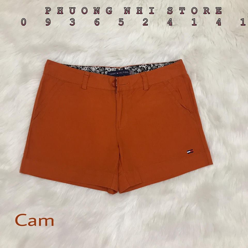 Quần Shorts Kaki Thun Màu Cam / Quần Shorts Kaki Basic