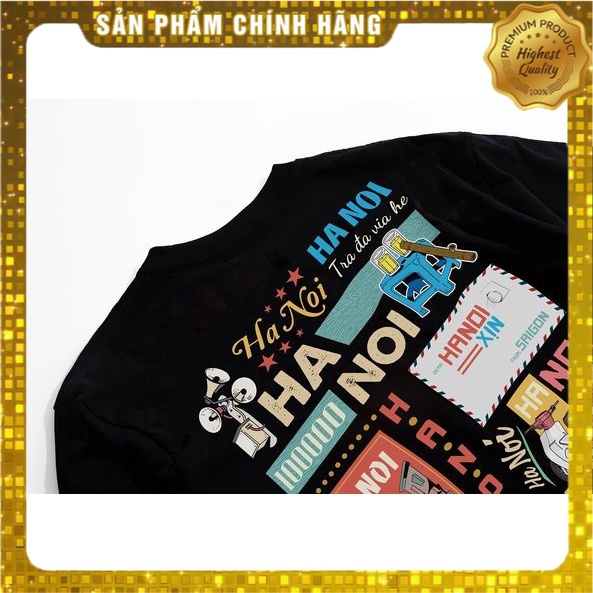 [Hàng Auth] Áo thun tay lỡ HaNoi Xịn, Unisex form rộng, COTTON  Oversize - K003_LN. | BigBuy360 - bigbuy360.vn