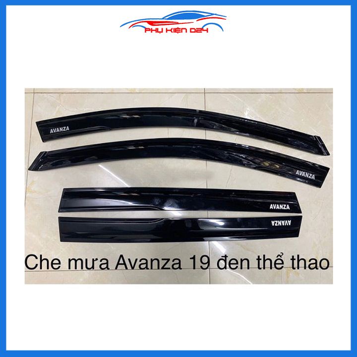 Vè mưa Avanza 2019-2020vè đen che mưa bảo vệ trang trí xe
