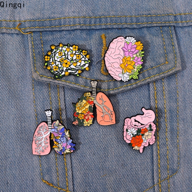 Ghim cài áo MISS ZOE hình bộ não hoạt hình ngộ nghĩnh độc đáo