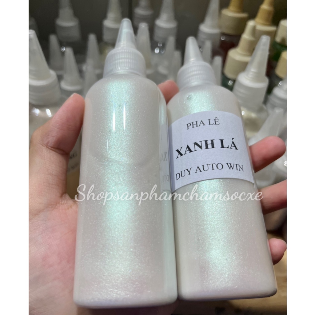 Pha lê xanh lá DD26  - Sơn xe máy đóng chai 50g và 100g