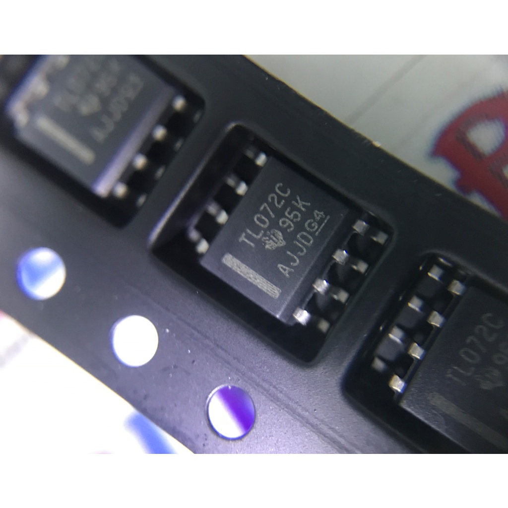 5 IC Opam TL072 TL072C SOP-8 chính hãng TI