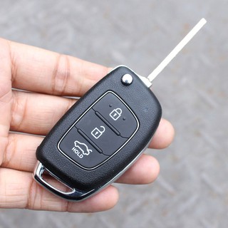 Vỏ Chìa Khóa Xe Ô Tô Hyundai IX135 Dạng Khóa 3 Nút Bấm - HT