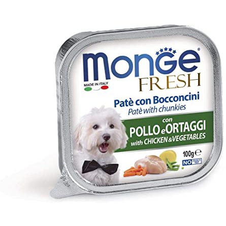 [CHÍNH HÃNG, HSD 2024] Pate Monge Ý cho chó - Hộp 100gr nhiều vị