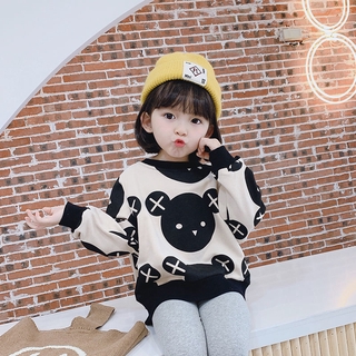 Áo Sweater Tay Dài Phong Cách Hàn Quốc 2020 Cho Bé Gái