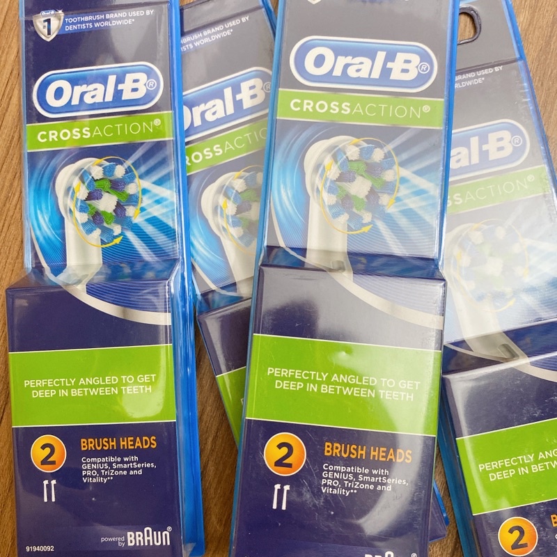 Set đầu bàn chải điện thay thế oral-b crossaction made in Germany -(Hàng_chính_hãng)