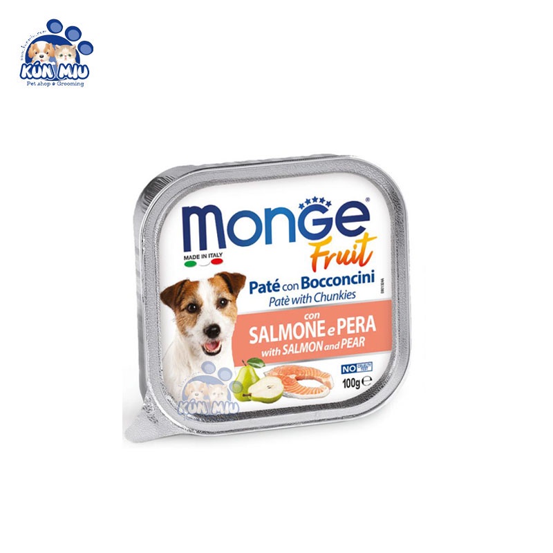 Pate Monge Cho CHÓ Nhiều Vị Thơm Ngon 100gr - Kún Miu Pet Shop