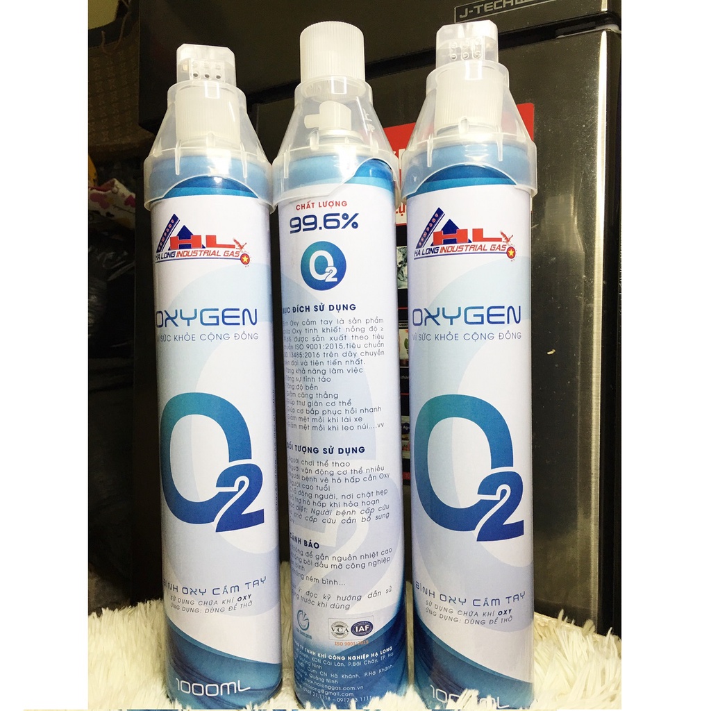 Bình oxy mini cầm tay - Dung tích 10 lít oxi tinh khiết 99.6%