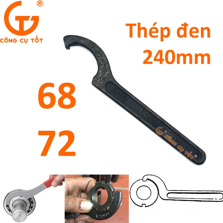 Cờ lê móc cổ phốt xe máy 68-72 dài 240mm