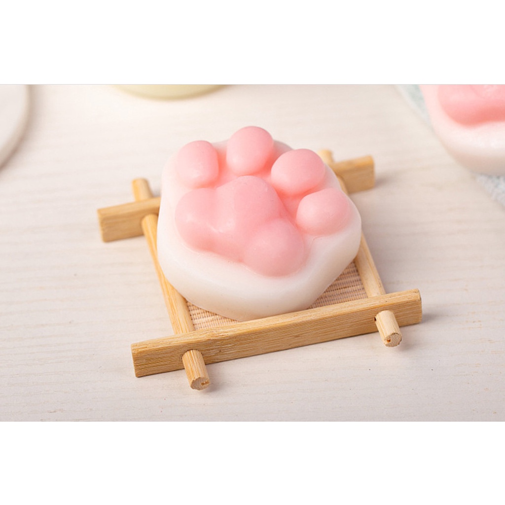 ☘Ảnh Thật ☘ Xà Phòng Tắm Dạng Cục Chân Mèo 🧼 NUOSI HAO Cat's Paw Auth Nội Địa