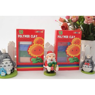 Hộp đất sét nặn 12 màu polymer clay