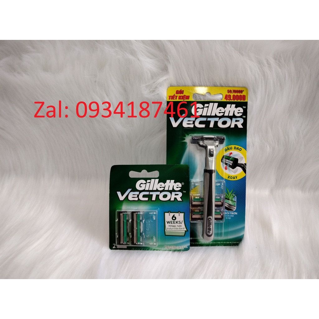 Dao/ lưỡi cạo râu Gillette Vector