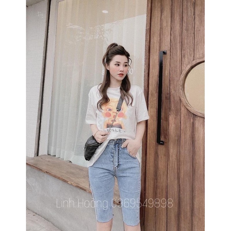 QNU45 - QUẦN JEANS NGỐ DÁNG ÔM CHO NỮ MÃ 110