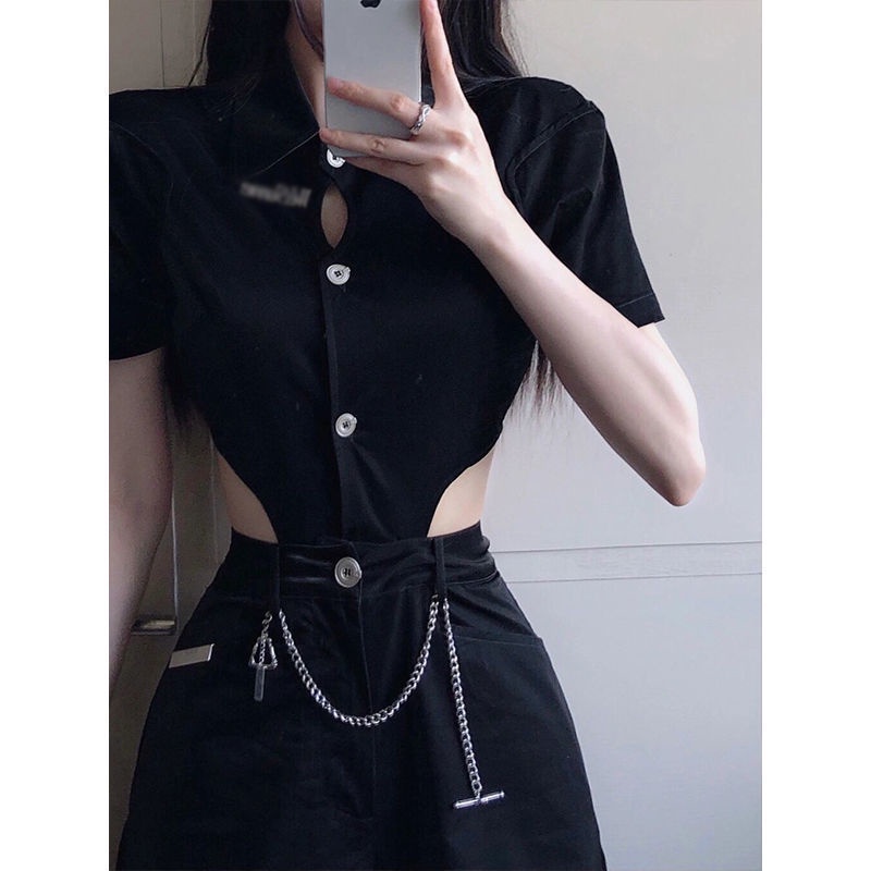 Bộ Trang Phục Hai Mảnh Gồm Áo Dáng Ngắn Và Quần Short Lưng Cao Phong Cách Thời Trang Mùa Hè Hàng Mới 2022 Dành Cho Bạn Nữ