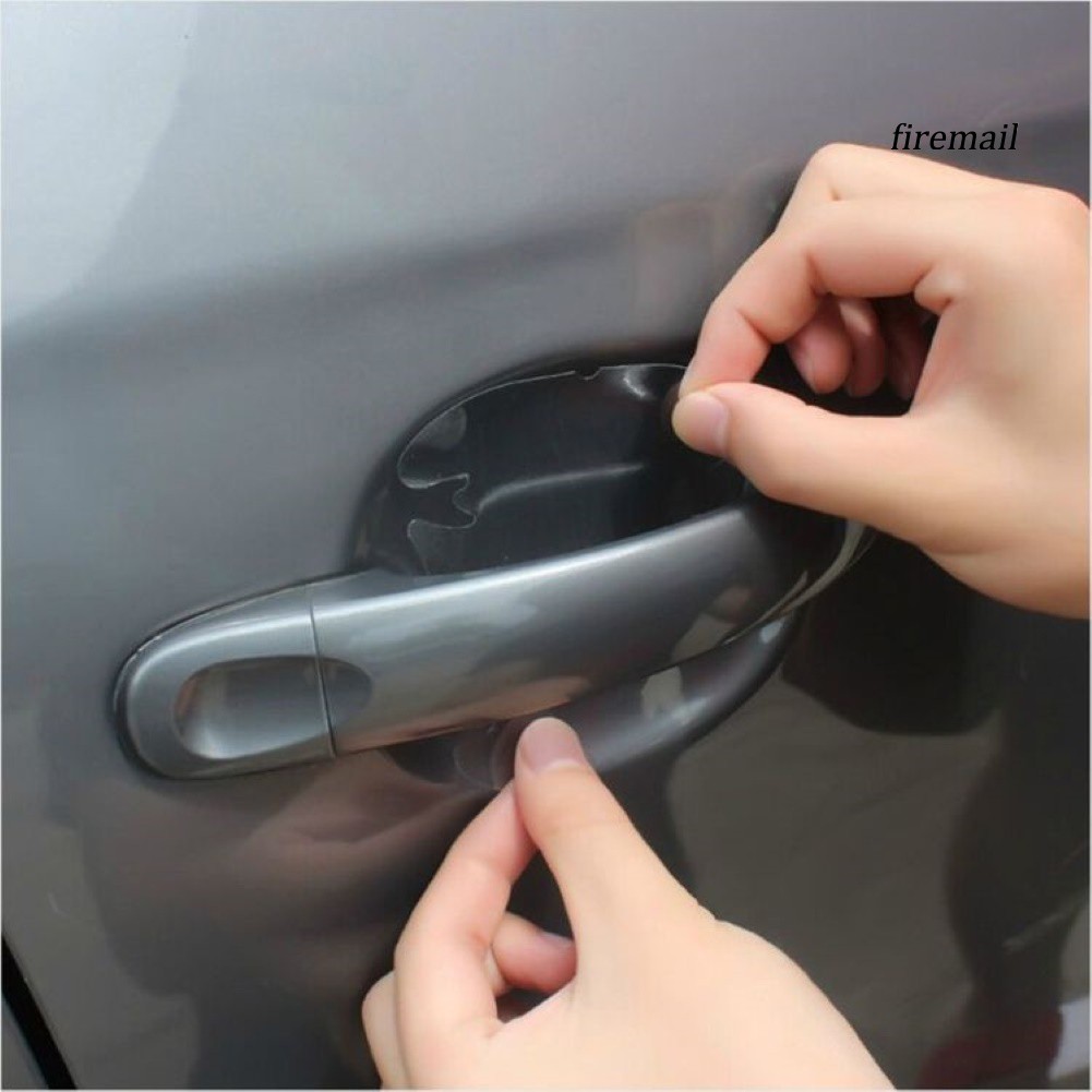 4 Miếng dán chống trầy dành cho tay nắm cửa xe ô tô