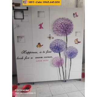 Tủ  Nhựa Đài Loan 4 Cánh In 3D 100