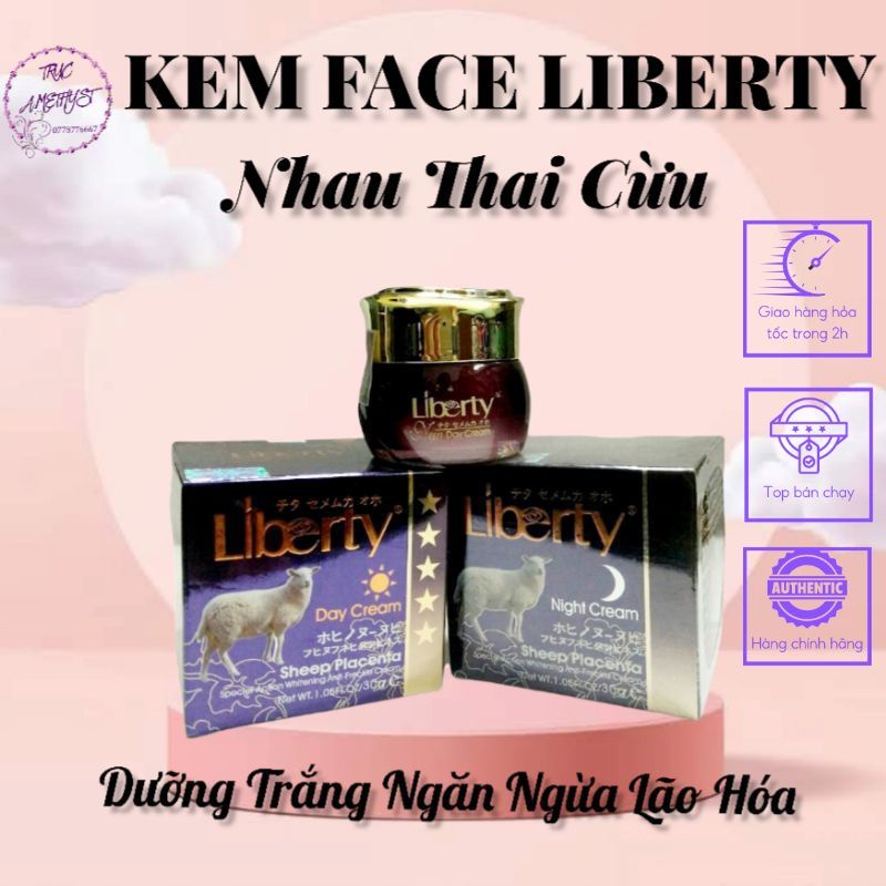 Kem dưỡng trắng da Liberty nhau thai cừu