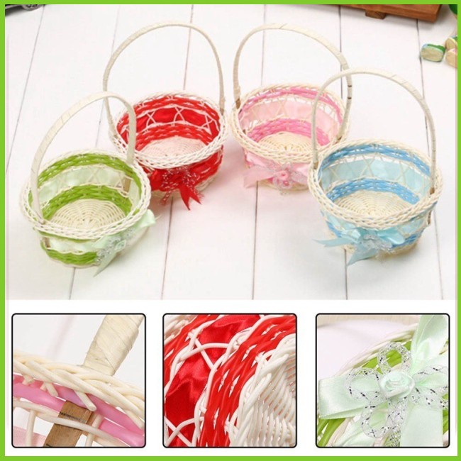 Giỏ Đan Mây Đựng Hoa Quả Trái Cây Đi Dã Ngoại Tiện Lợi