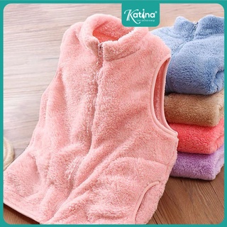   Tặng Khăn Lông đơn 155K  Áo khoác Gile lông cừu Katina cho bé trai & bé gái mặc mùa thu đông ấm áp  Size 7 - 35Kg  