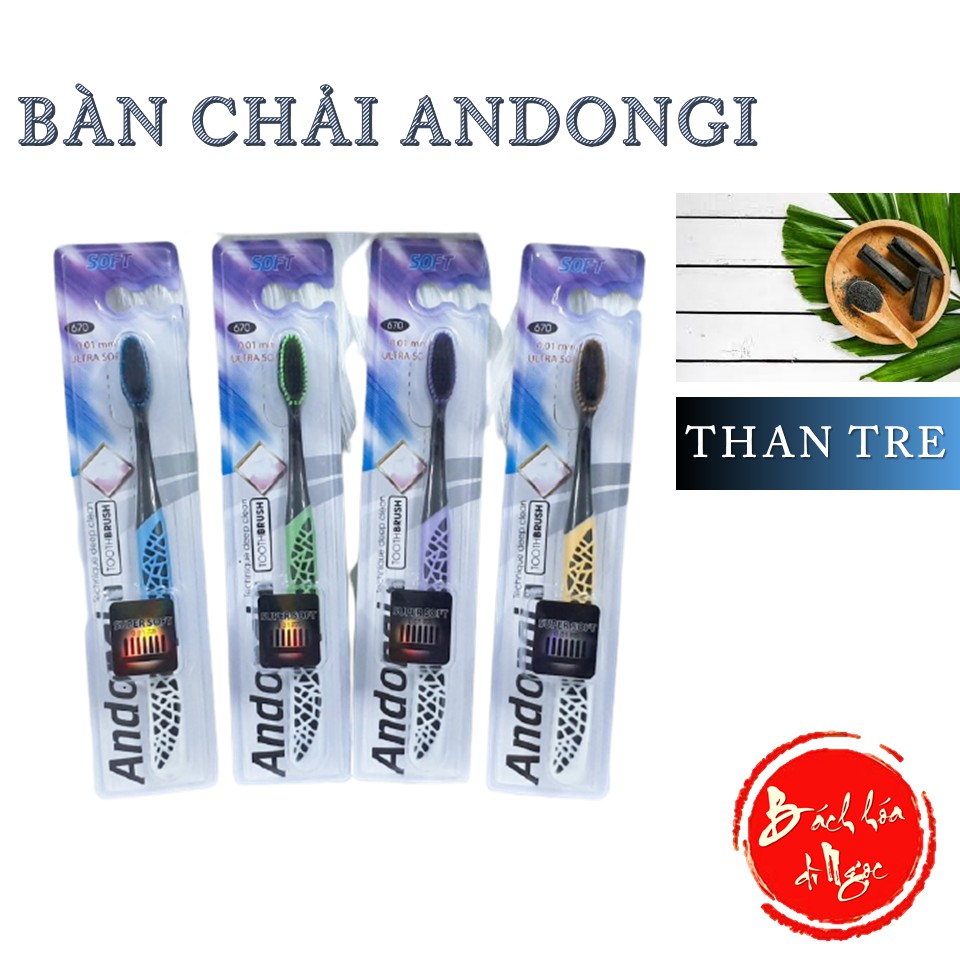 BÀN CHẢI ĐÁNH RĂNG ANDONGI THAN TRE DÀNH CHO NGƯỜI LỚN