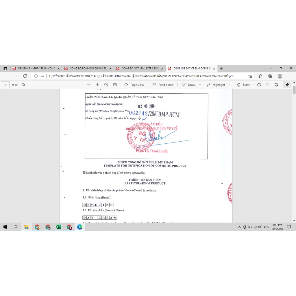 [Hàng chính hãng] Kem Dưỡng Ban Ngày Trắng Da và Ngăn Ngừa Lão Hóa  Demejine Day Cream 10g/30g | BigBuy360 - bigbuy360.vn