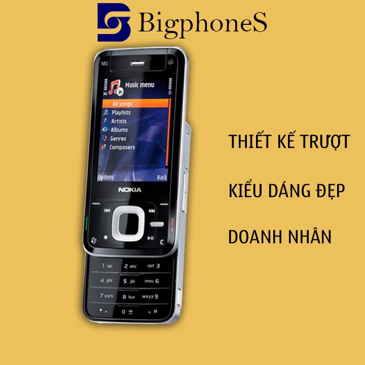 Điện thoại Nokia N81 nắp trượt sở hữu thiết kế cực kì bắt mắt