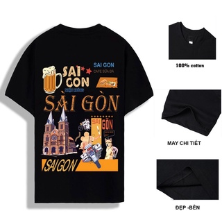 Mve8 /Áo thun UNDER Sài Gòn, áo phông Unisex tay lỡ oversize form rộng, chất liệu cotton in hình Sài Gòn, Nhật Duy Store