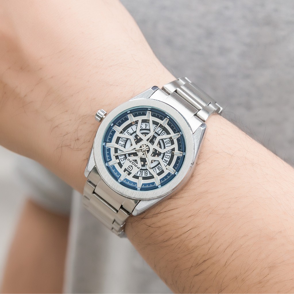 Đồng Hồ Nam Thương Hiệu PAGINI PA15566 Kim Trôi Dây Thép Đúc Đặc Không Gỉ Hiển Thị Lịch Ngày Bảo Hành 12 Tháng | BigBuy360 - bigbuy360.vn