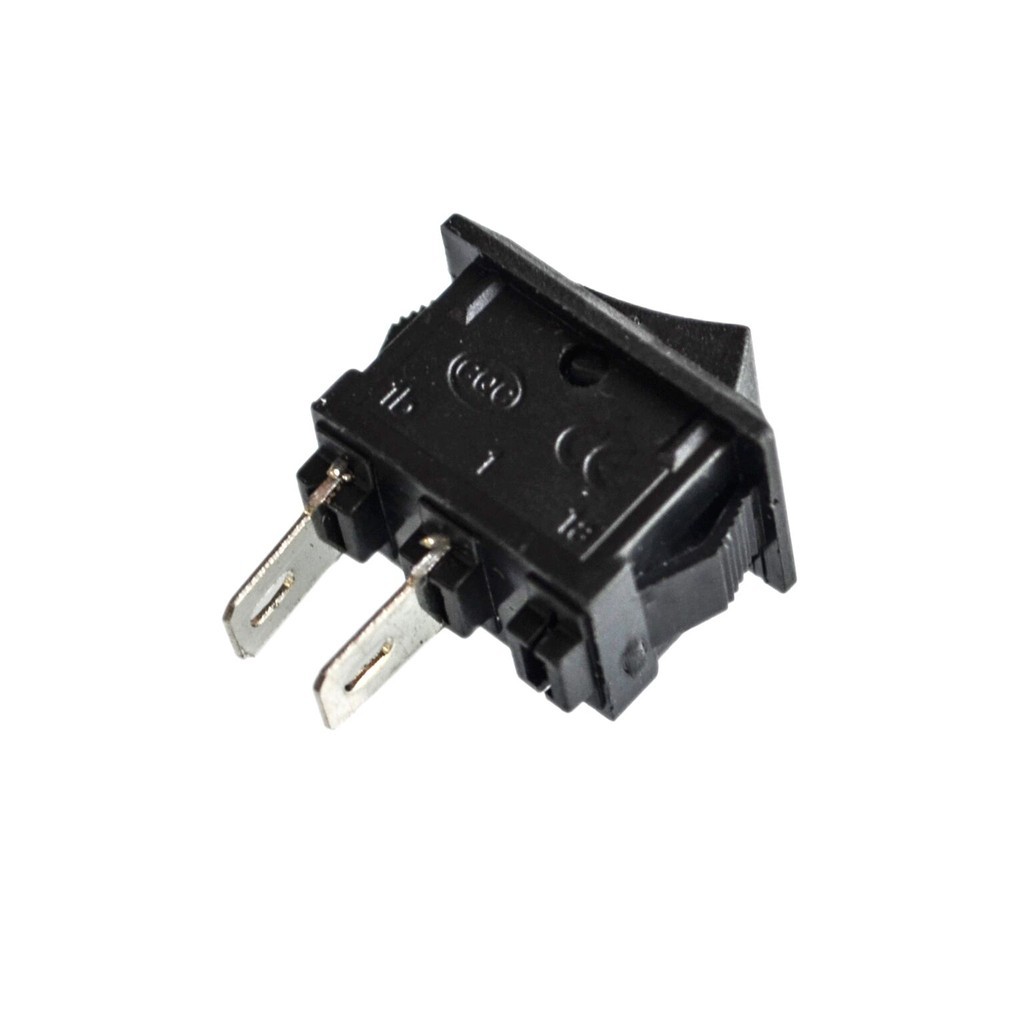 ON / OFF Rocker Switch, 117S 2-Pin 250V3A 125V6A ON-OFF Black Plastic 2 Pin