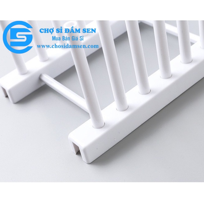 Kệ Úp Đĩa, Nắp Vung Bằng Nhựa Cao Cấp Nhỏ Gọn Chắc Chắn G367-KeUpDia