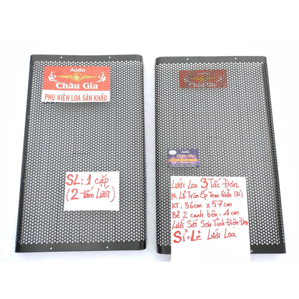 Lưới loa 3 tấc N 35cm 57cm 2 tấm Audio Châu Gia