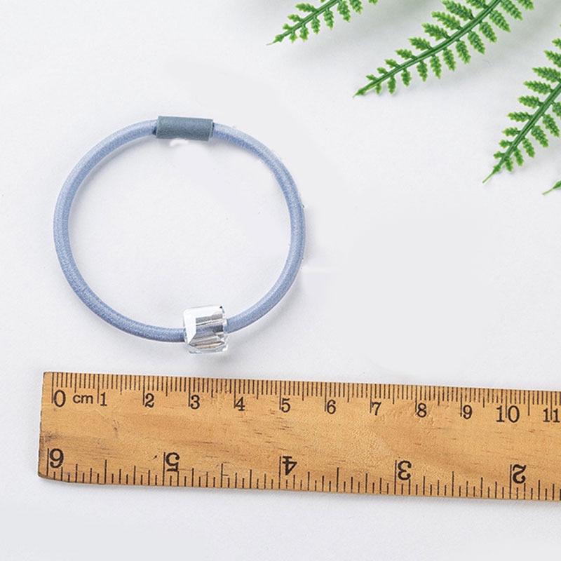 Dây buộc tóc co giãn đính đá lấp lánh