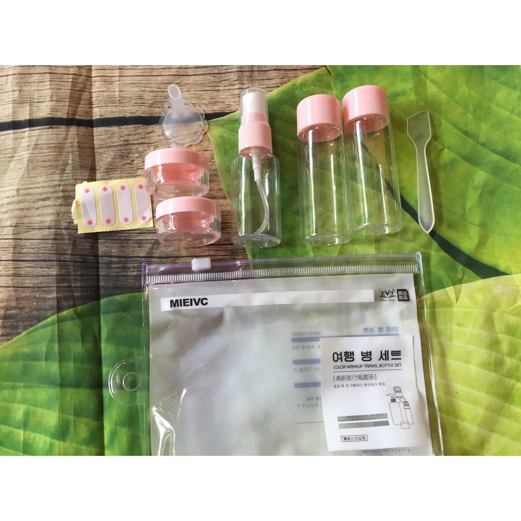 Bộ chiết mỹ phẩm xinh xắn, bộ đựng mỹ phẩm sản phẩm khi du lịch