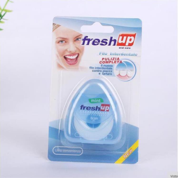 Cuộn chỉ xỉa răng Fresh up 50m - DHS7122