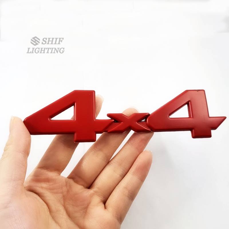 1 x 4x4 Chữ Decal Dán Trang Trí Xe Hơi, Chất Liệu Kim Loại 4x4