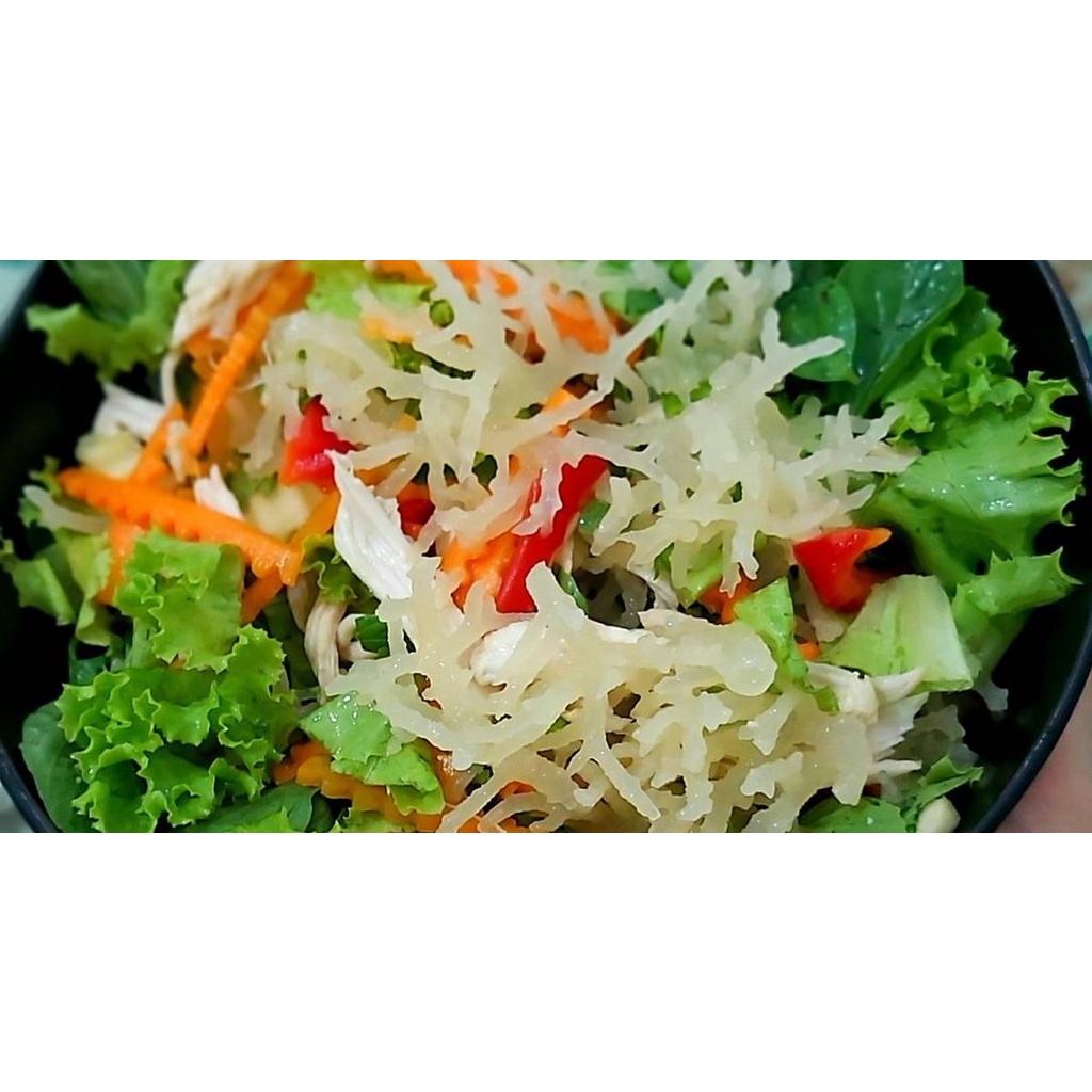 Rong sụn gai Nha Trang 1 ký - Làm gỏi, nấu chè, ăn sống - Màu vàng đục tự nhiên