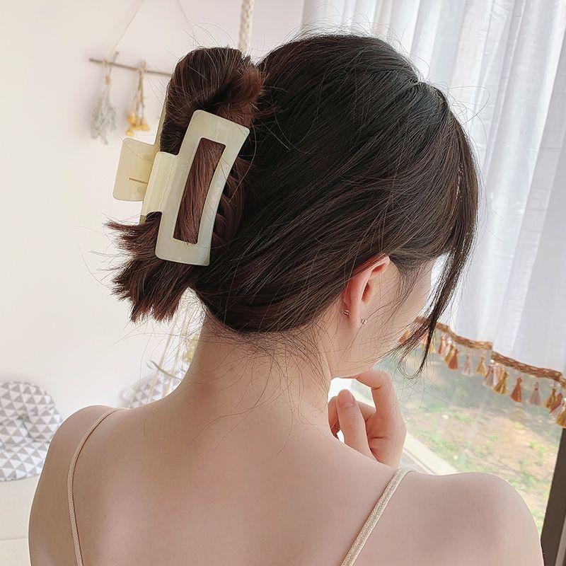 (Hình thật cuối) Kẹp tóc càng cua nhựa màu pastel hot trend cho nữ phong cách hàn quốc