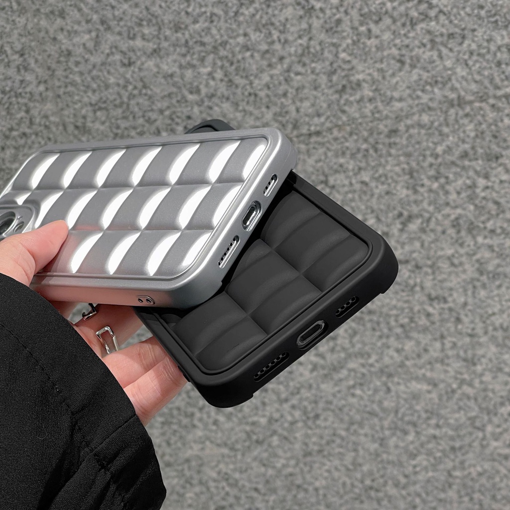 Ốp Điện Thoại Vuông Mạ Điện Màu Bạc Cho Iphone 14 Plus 14 pro max 13 Pro max 12 11 xr xs max/ốp iphone/ốp ip/