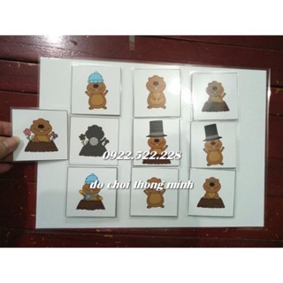 Học liệu cho bé : matching tìm bóng ghép hình