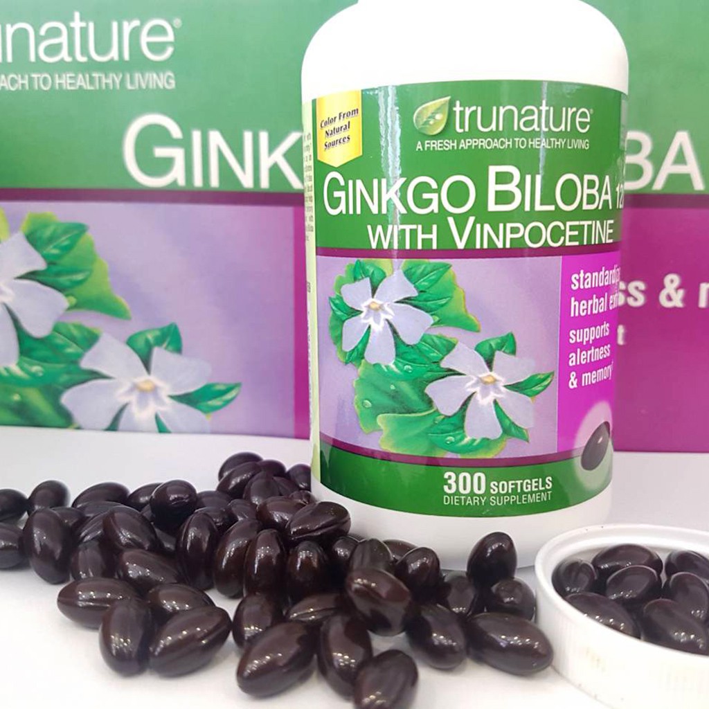 Viên Uống Bổ Não Trunature Ginkgo Biloba 120mg 340 Viên