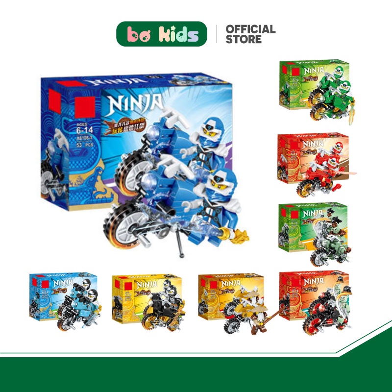Bộ xếp hình, đồ chơi lắp ghép mô hình lego Ninjago Phantom mô tô xe máy 8 in 1 phát triển trí tuệ cho bé nhựa an toàn