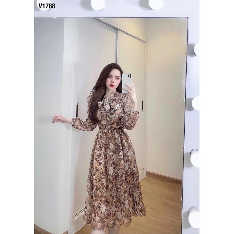 Bán sỉ váy voan hoa