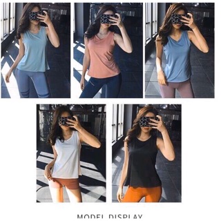 [ Kèm Clip Tự Quay ] Tank Top Đan Lưng Xếp Chồng