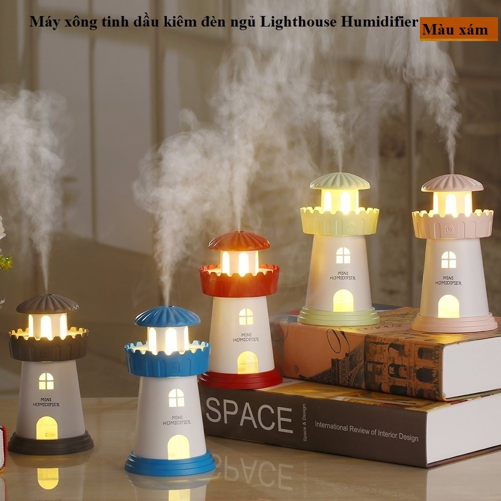 Máy xông tinh dầu Lighthouse Humidifier (Grey) - H_Shop_VN