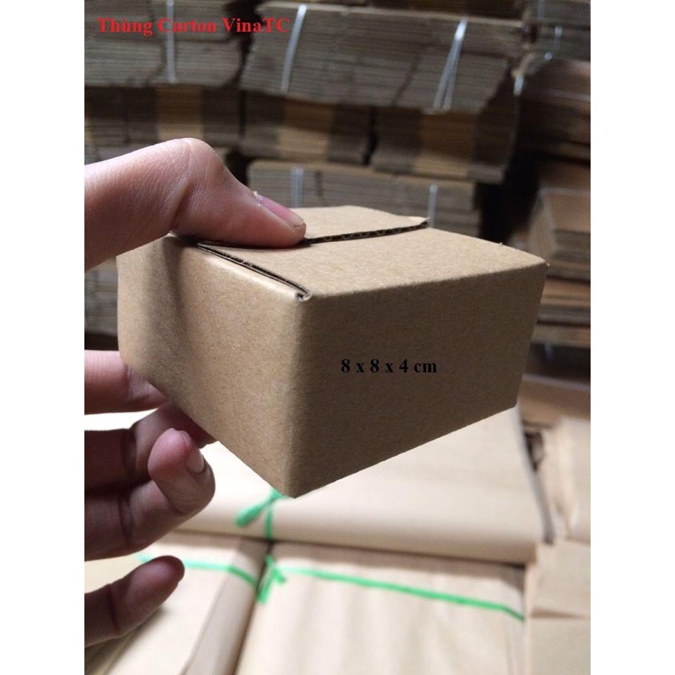 COMBO 50 thùng carton 8x8x4 đóng hàng cứng cáp